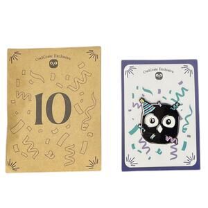 OwlCrate 10 Year Anniversary Exclusive Pin - March 2025 "Until We Meet Again"